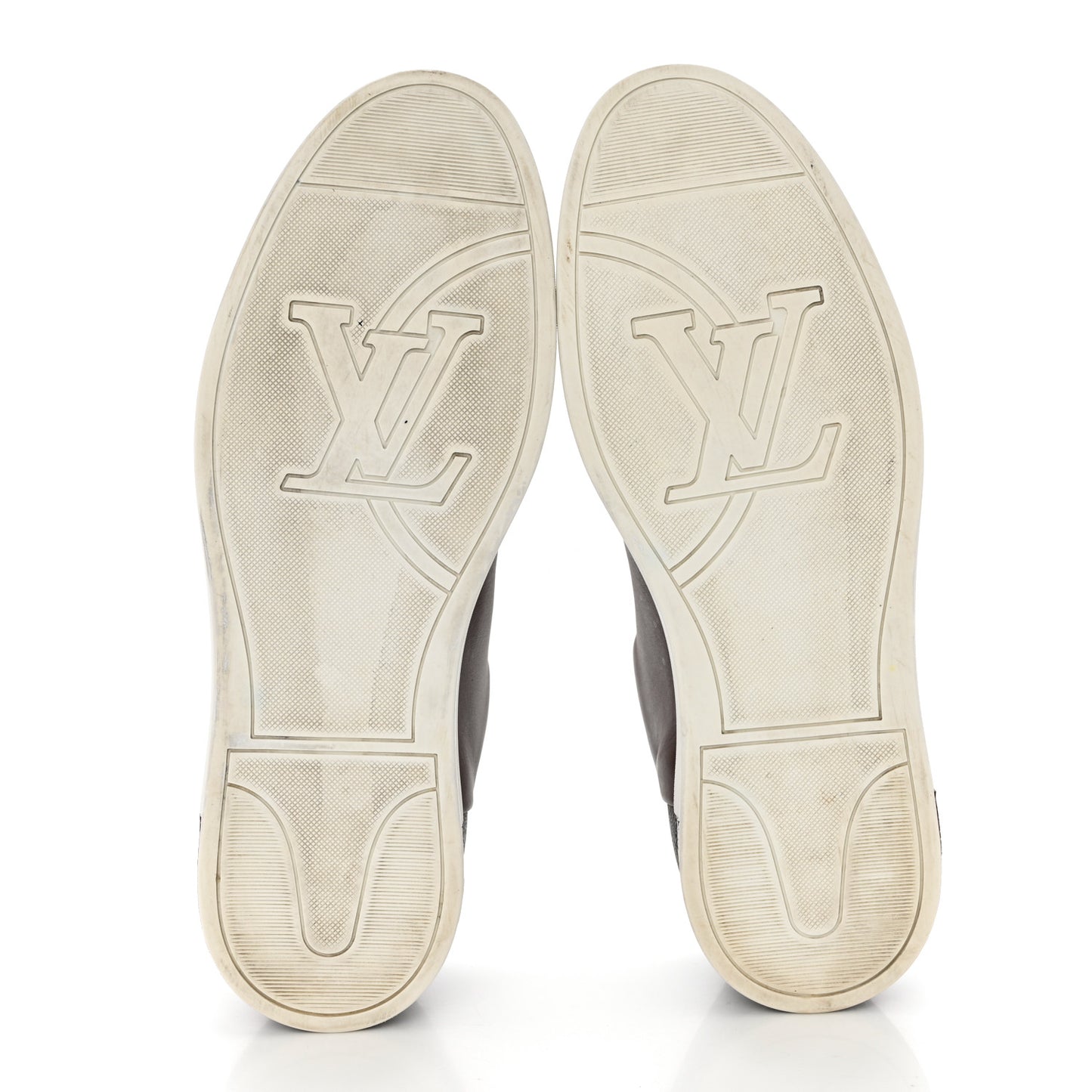 Calfskin Monogram Mens Frontrow Sneakers 8 Brown
