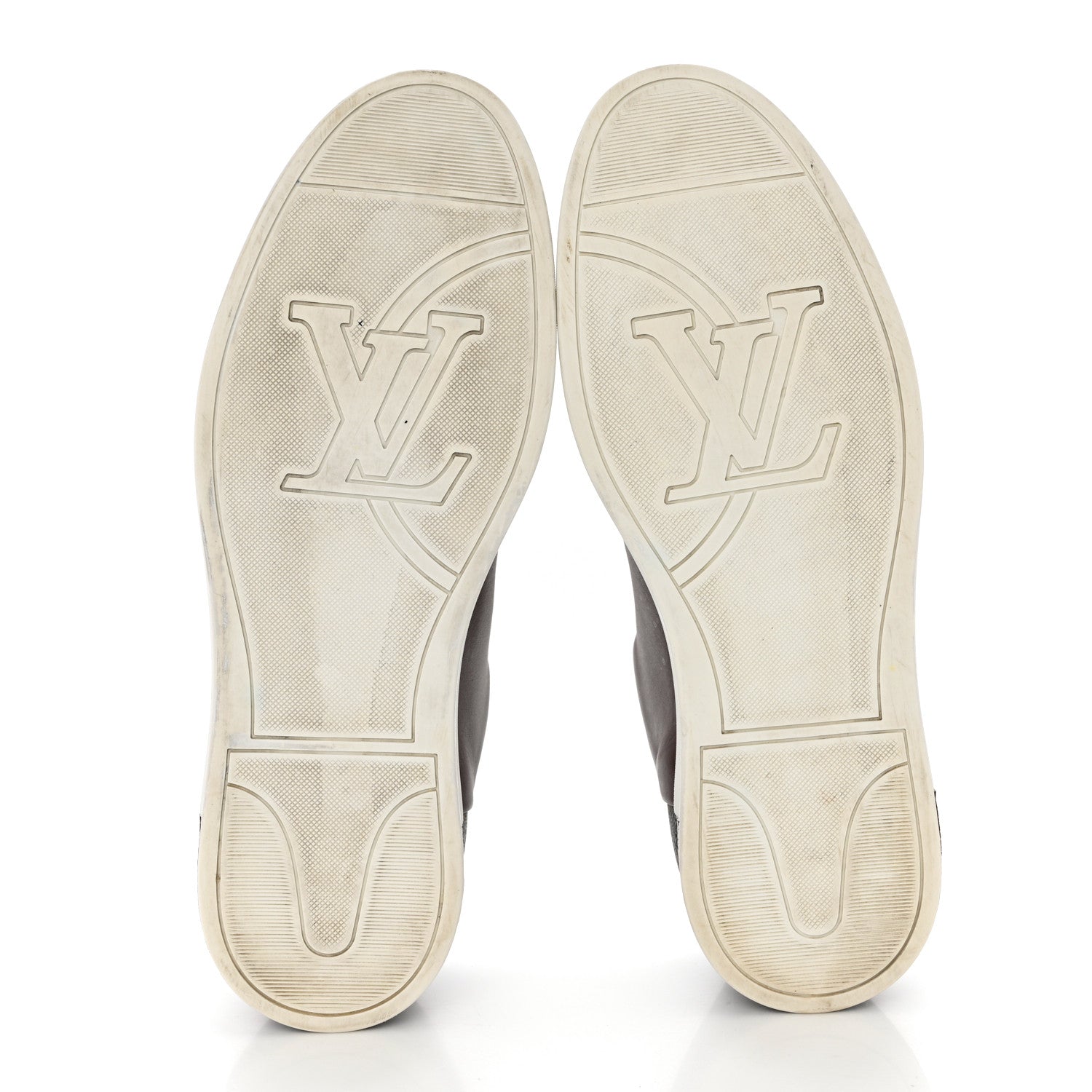 Louis Vuitton Calfskin Monogram Mens Frontrow Sneakers 8 Brown 5 of 10