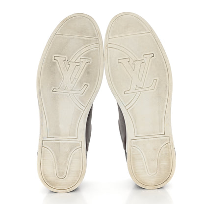 Louis Vuitton Calfskin Monogram Mens Frontrow Sneakers 8 Brown 5 of 10
