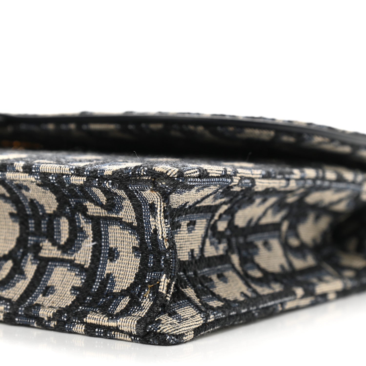 Christian Dior Oblique Saddle Chain Pouch Blue 9 of 9