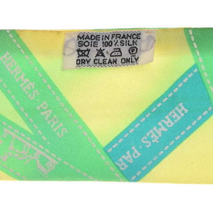 Hermes Silk Bolduc Twilly Citron Vert Vif Turquoise 4 of 7