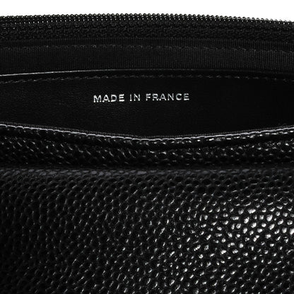 Chanel Caviar Half Moon Wallet On Chain WOC Black 7 of 8