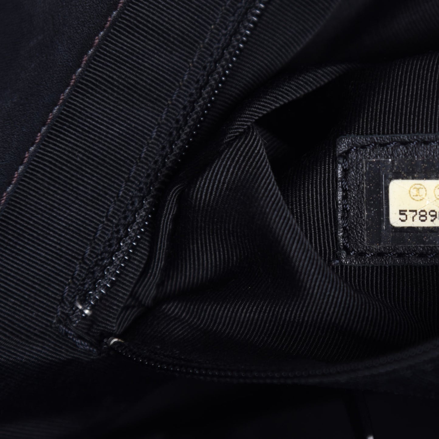 Calfskin CC Shoulder Bag Black