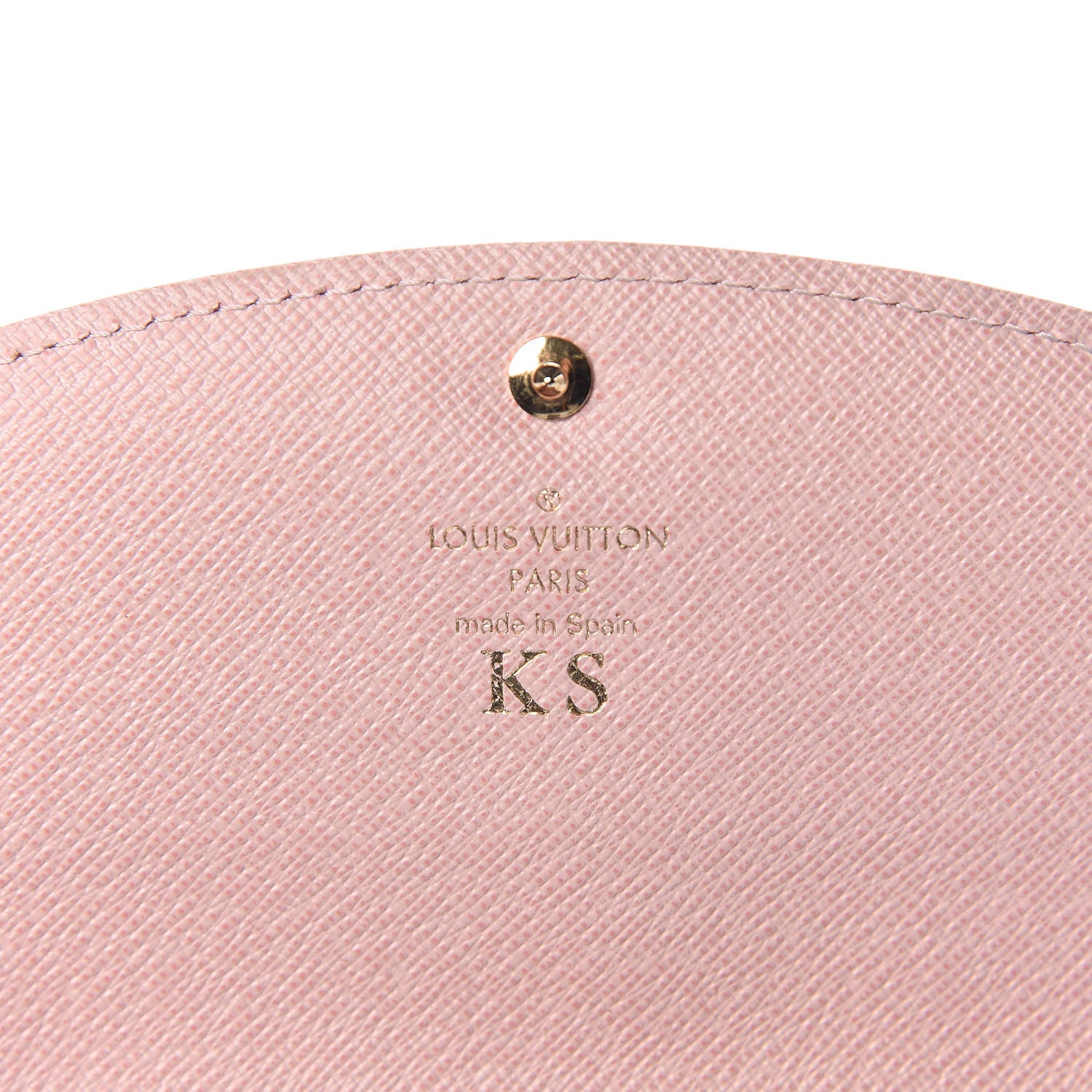 Louis Vuitton Damier Ebene Caissa Wallet Rose Ballerine 6 of 16