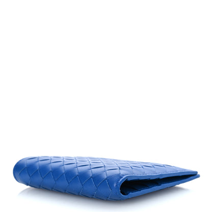 Bottega Veneta Nappa Intrecciato Bi-Fold Wallet Blue 3 of 9