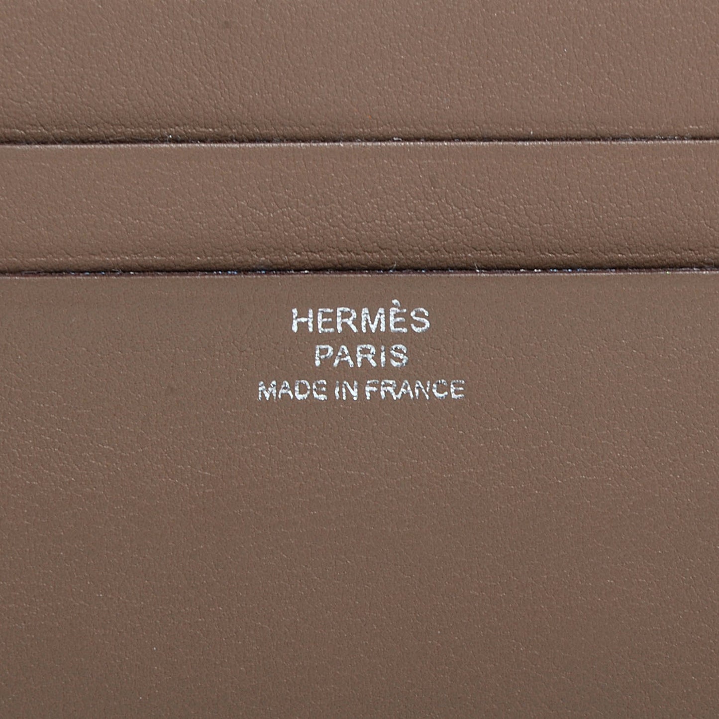 Swift Calfskin Citizen Twill Card Case Etoupe