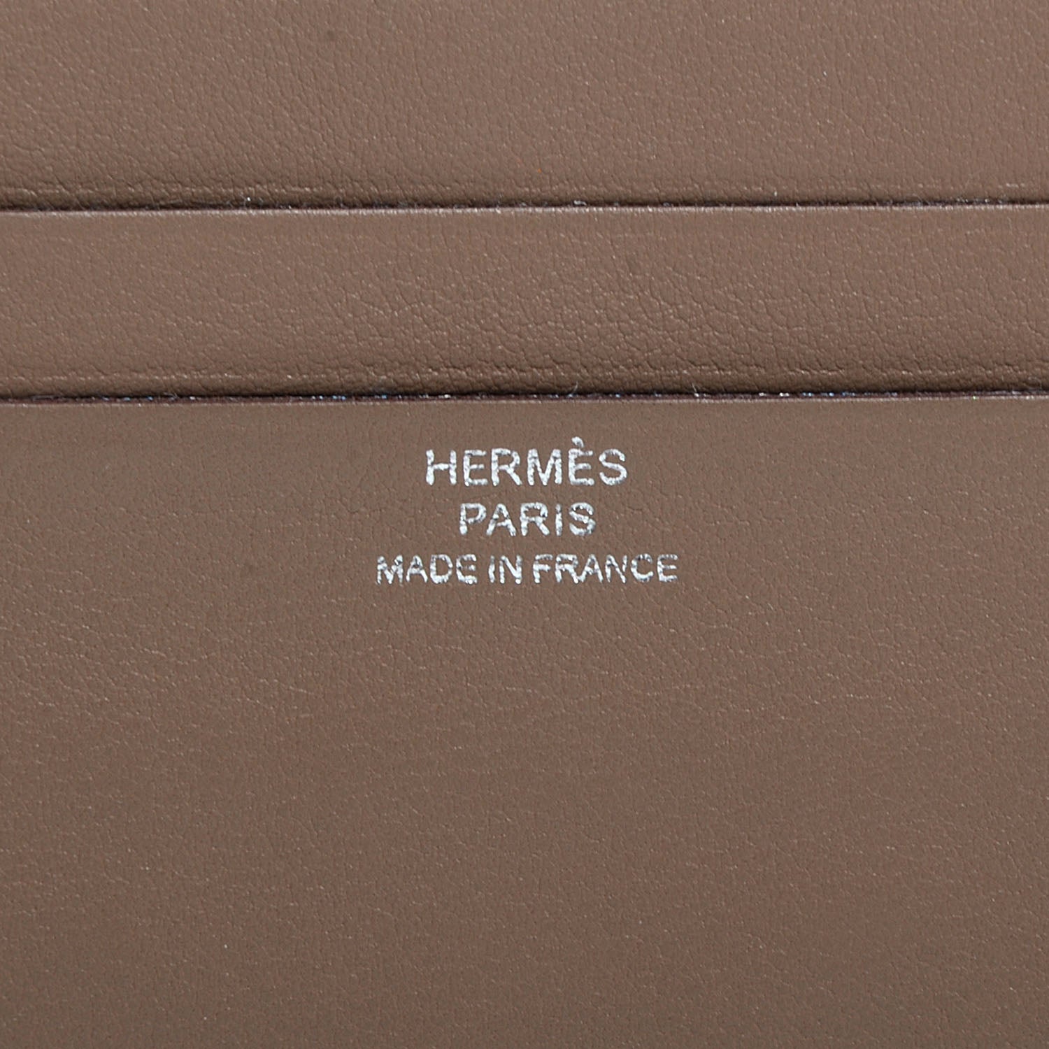 Hermes Swift Calfskin Citizen Twill Card Case Etoupe 3 of 7