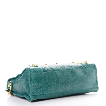 Balenciaga Agneau Giant 21 Gold Hardware City Aquamarine 3 of 17