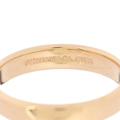 Tiffany 18K Yellow Gold 4.5mm Classic Wedding Band Ring 63 10.5 4 of 4