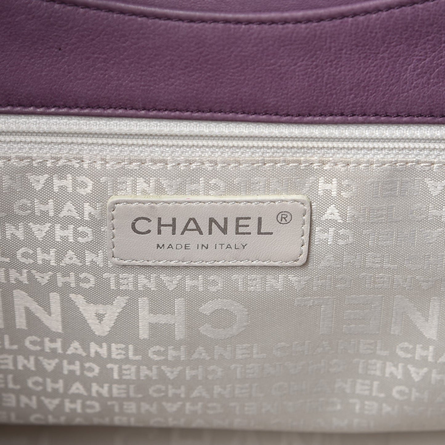 Lambskin Quilted Small Accordion Flap Light Purple