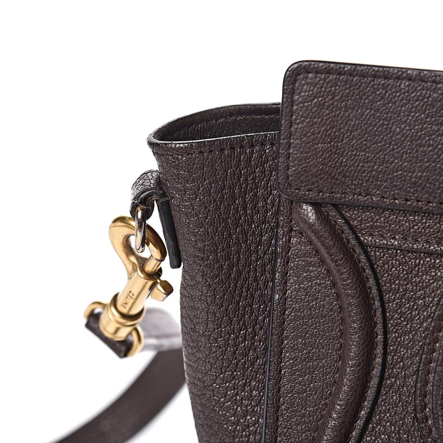 Goatskin Nano Luggage Dark Taupe