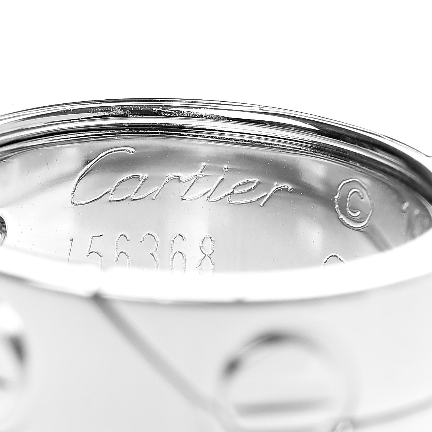 Cartier 18K White Gold 7mm Astro LOVE Ring 49 4.75 4 of 4
