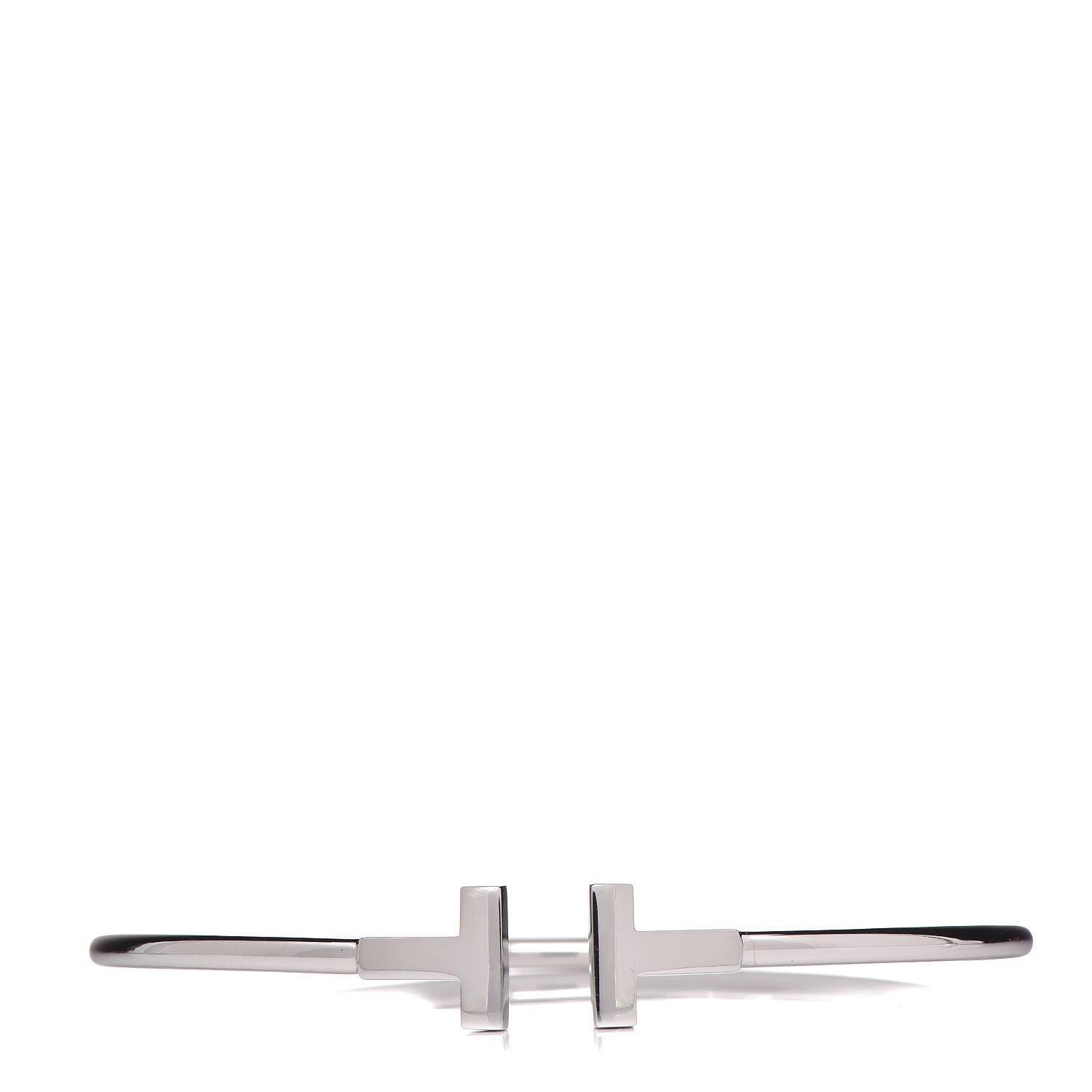 Tiffany 18K White Gold T Wire Bracelet 1 of 5