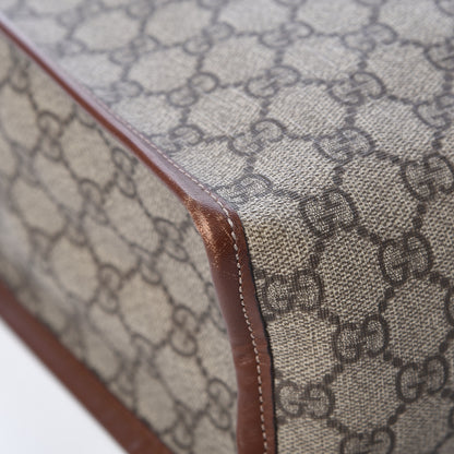 Gucci GG Plus Monogram Small Signature Web Loop Vertical Tote Light Brown 9 of 13