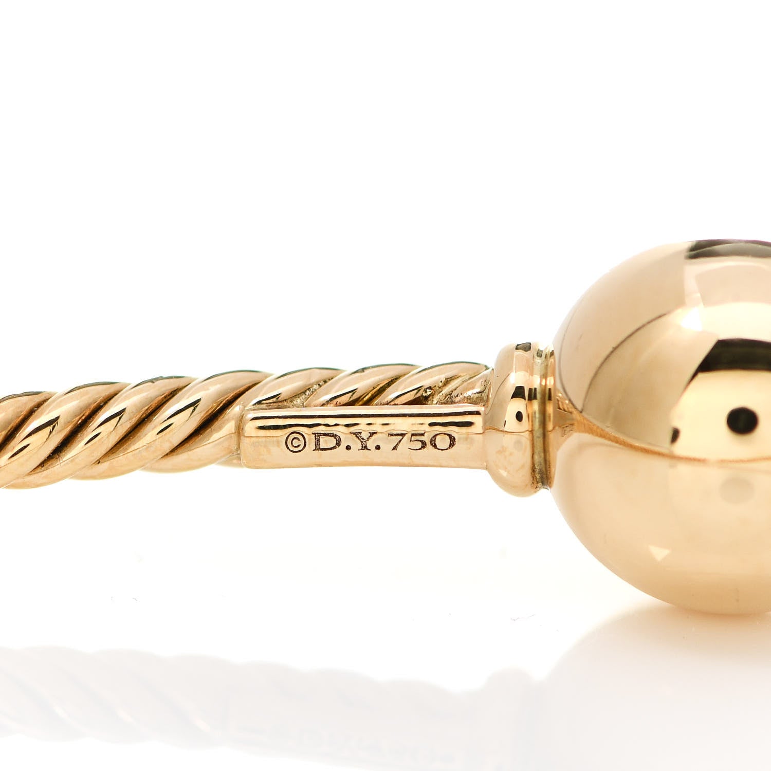 David Yurman 18K Yellow Gold 10mm Solari Bracelet 4 of 6