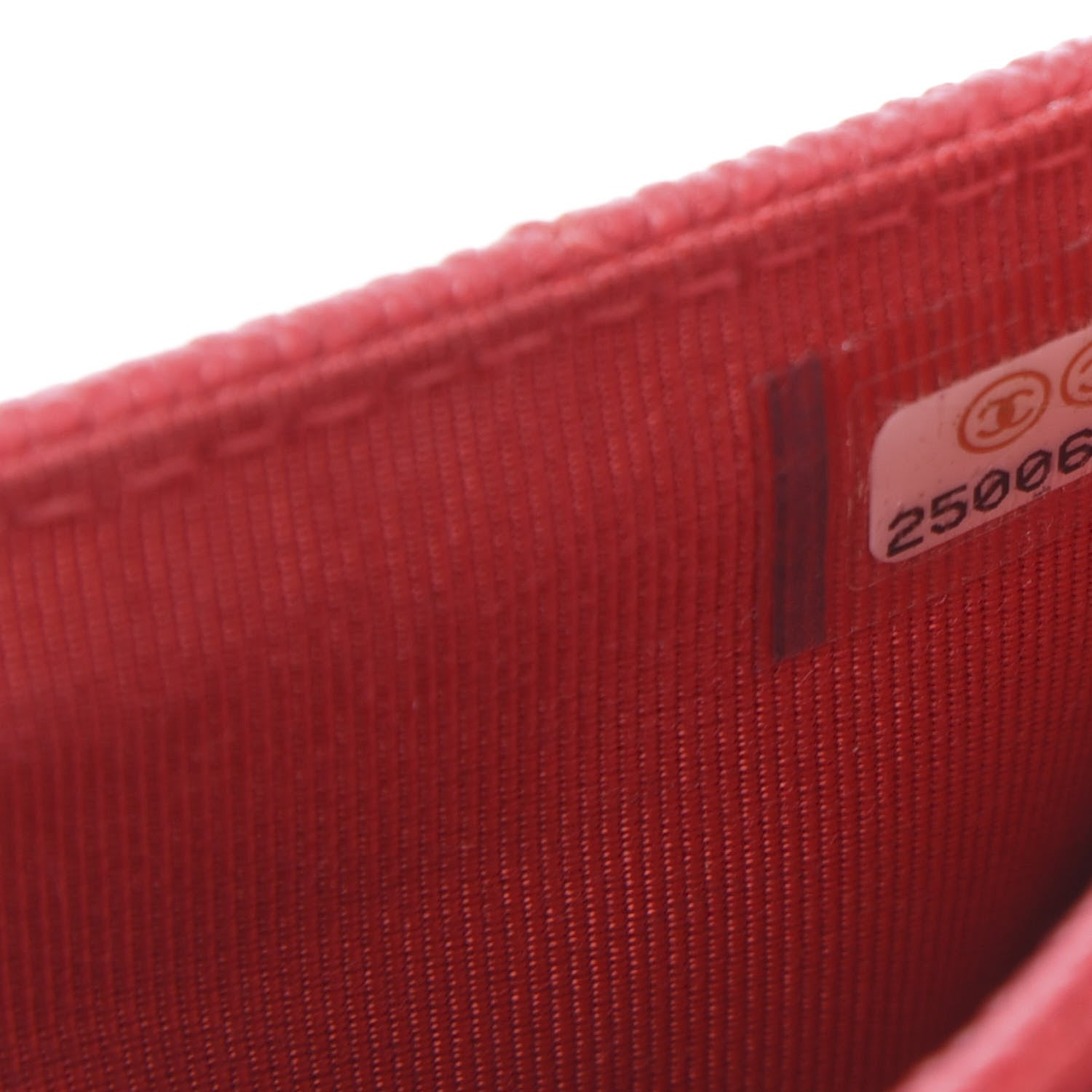 Chanel Caviar Chevron Quilted Flap Card Holder Red 10 of 12