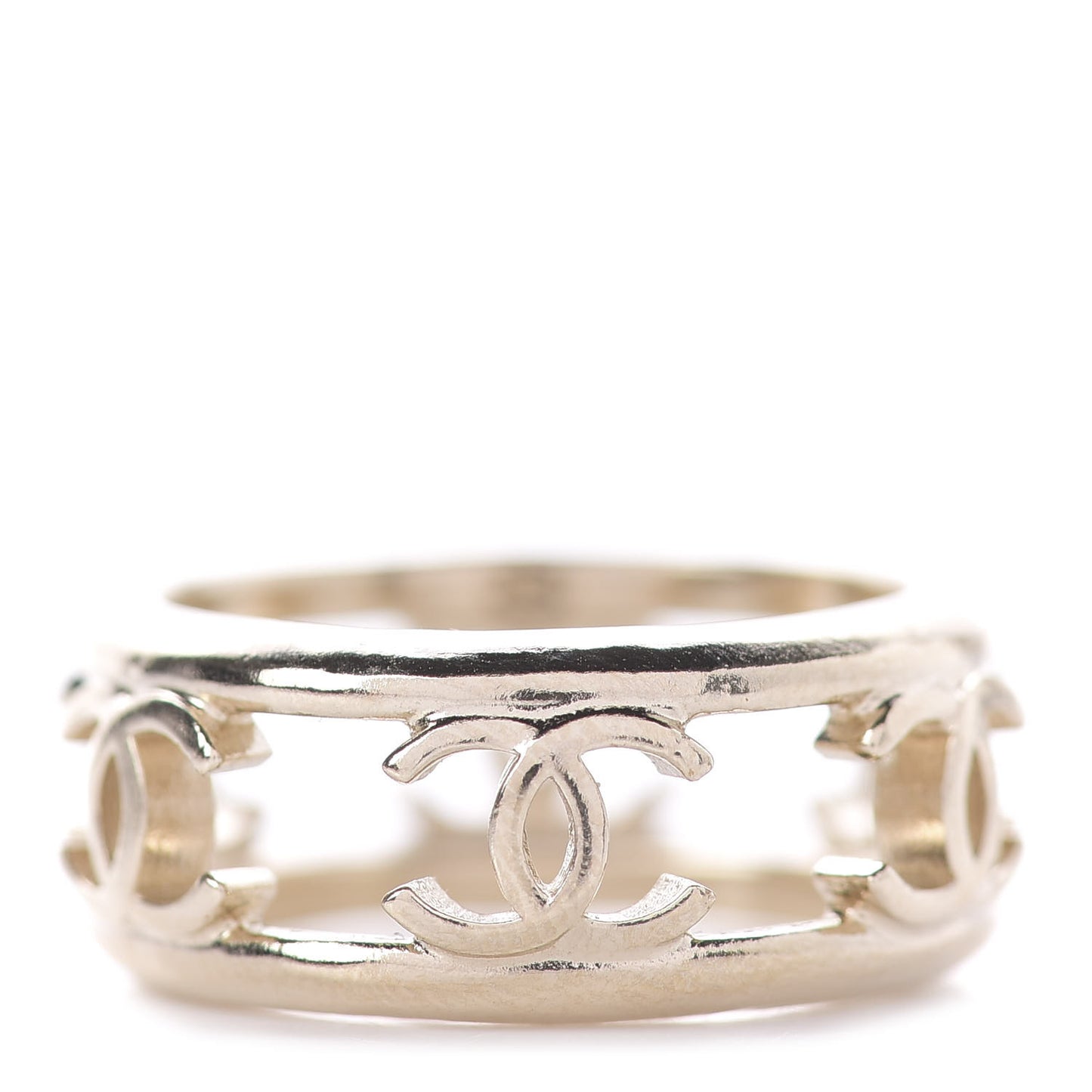 Metal Chain CC Ring 6 Golden