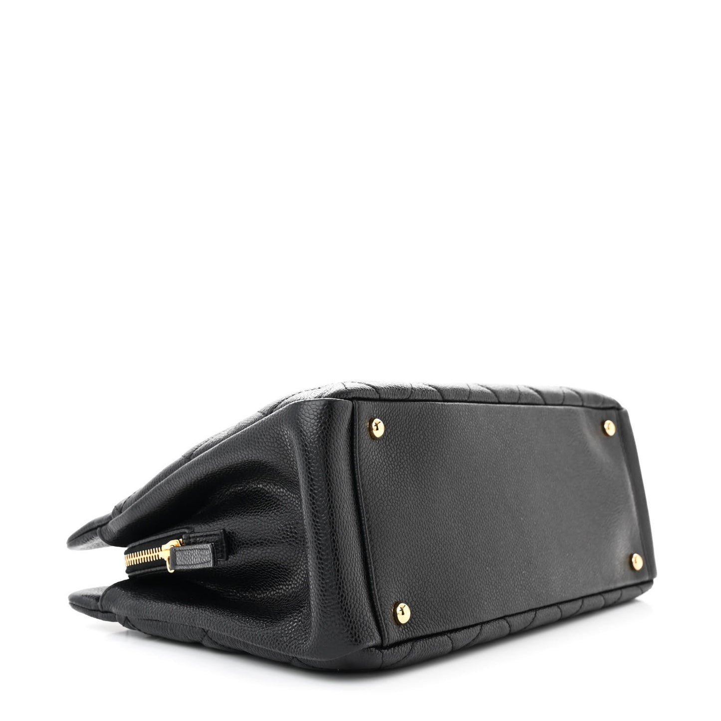 Caviar Quilted Timeless CC Soft Tote Black