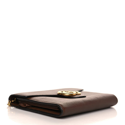 Gucci Cellarius Calfskin GG Marmont Chain Wallet Nut Brown 3 of 9