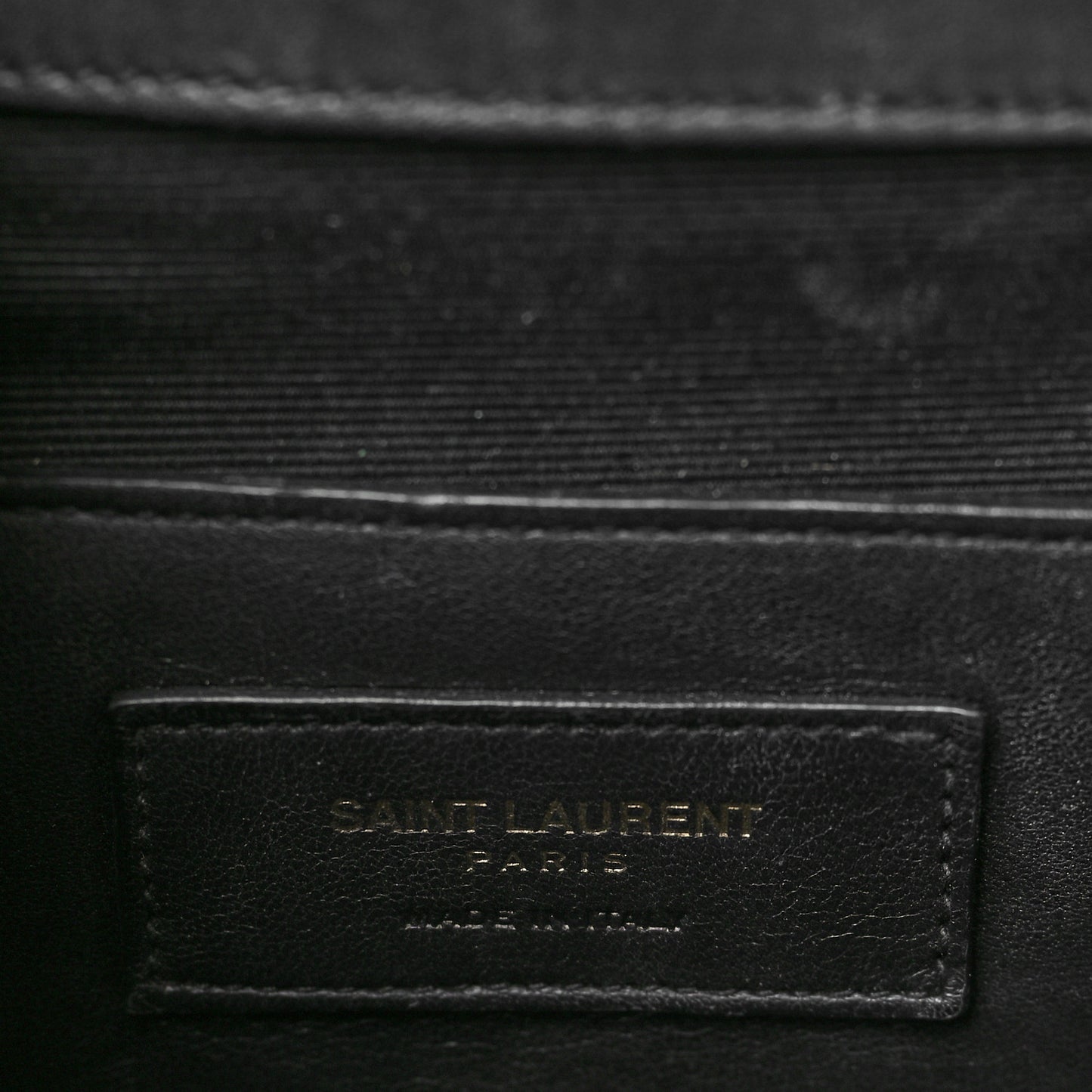 Calfskin Matelasse Chevron Medium Monogram Satchel Black