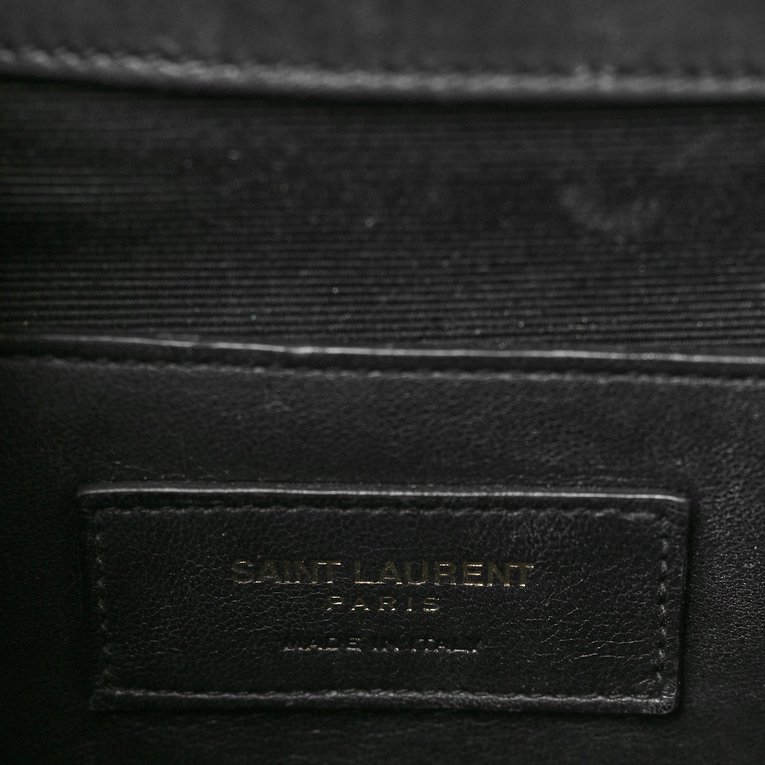 Saint Laurent Calfskin Matelasse Chevron Medium Monogram Satchel Black 6 of 8