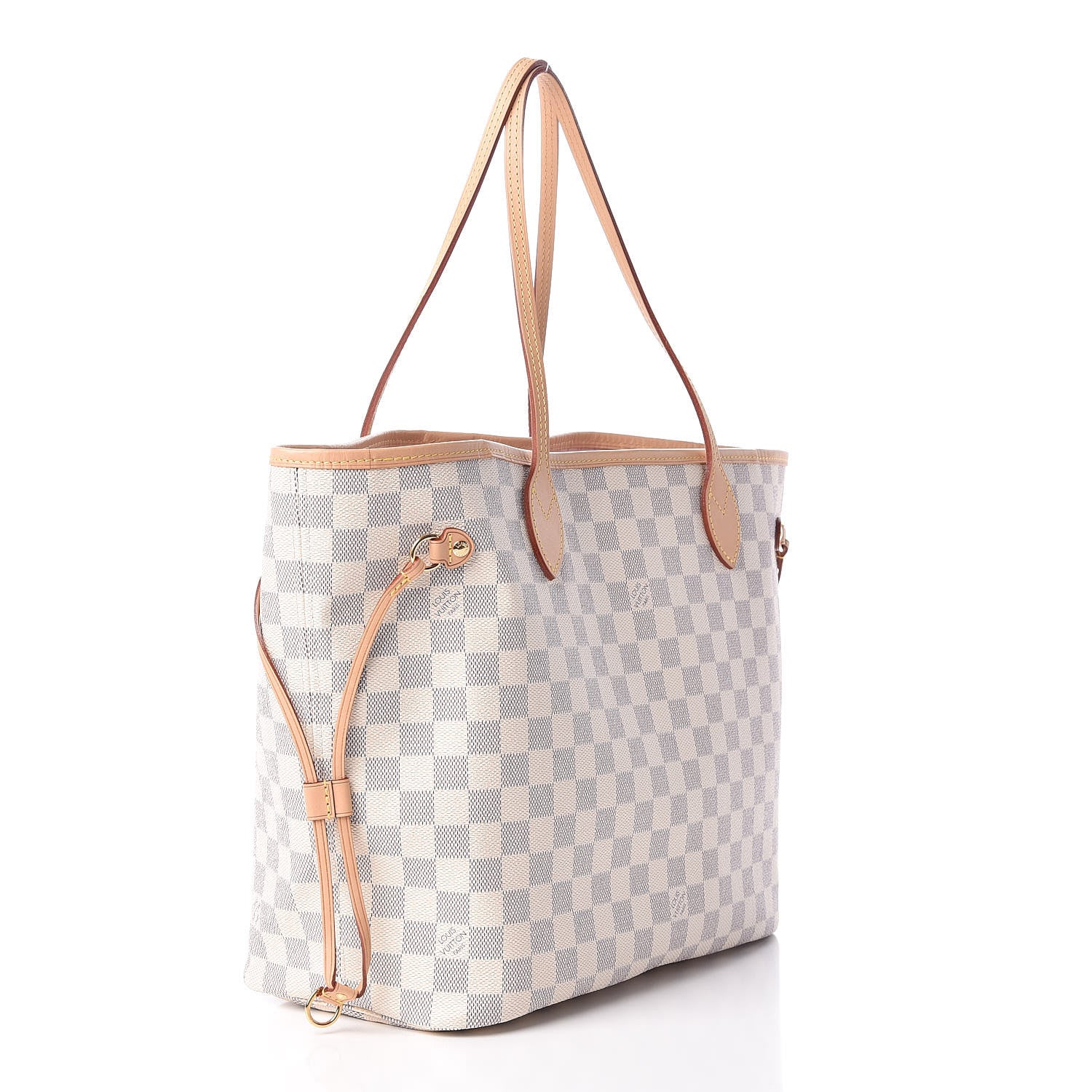 Louis Vuitton Damier Azur Neo Neverfull MM Rose Ballerine 4 of 10