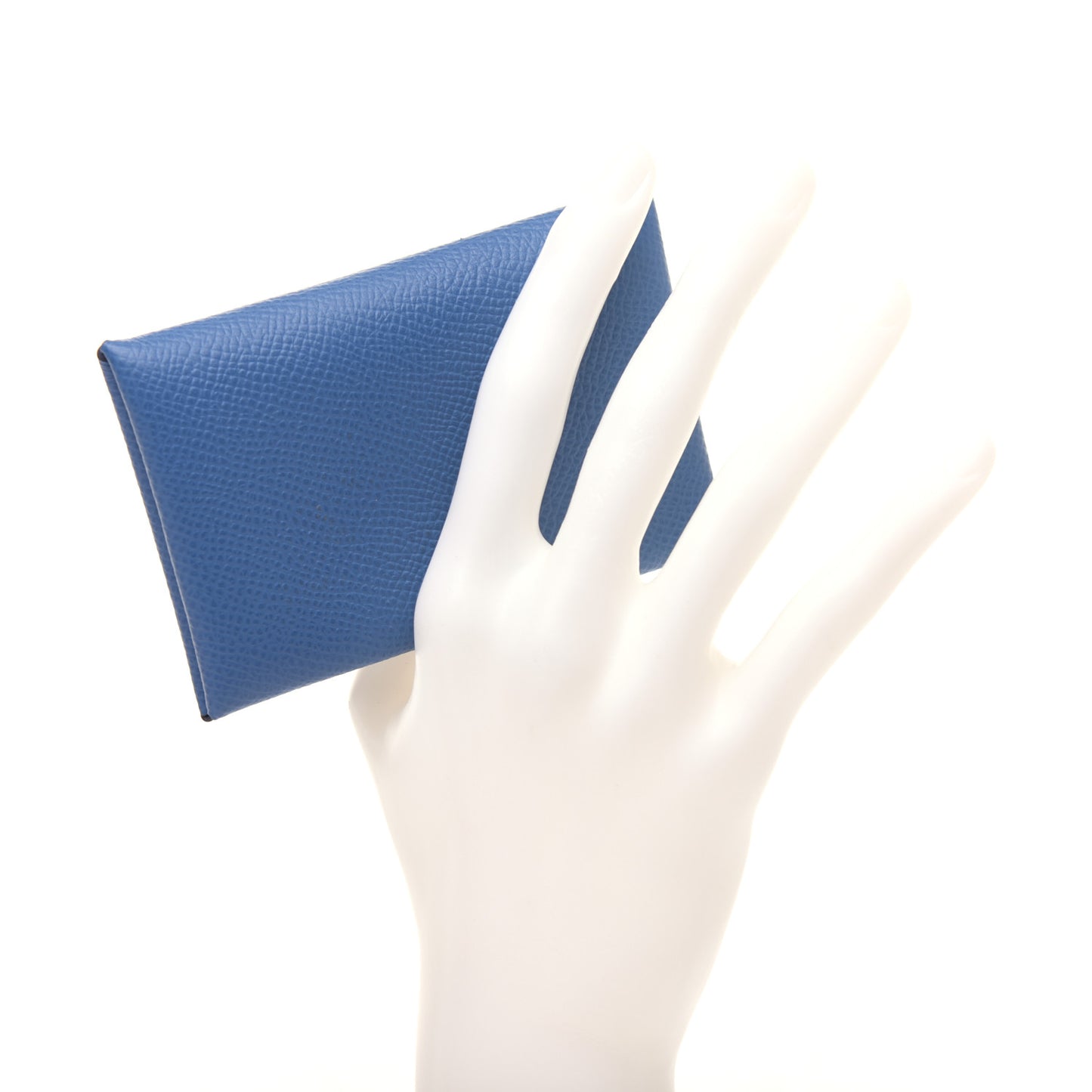 Epsom Calvi Card Case Deep Bleu