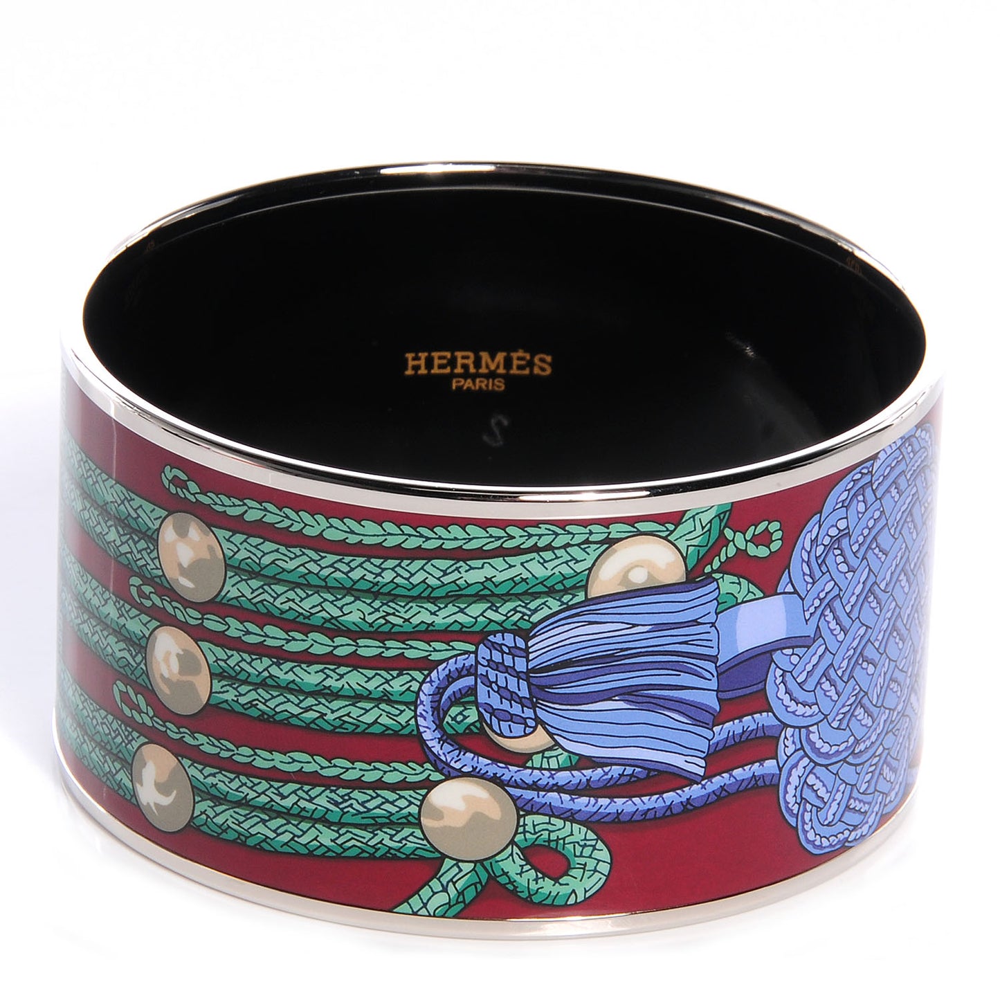 Enamel Printed Brandebourgs Extra Wide Bracelet 65
