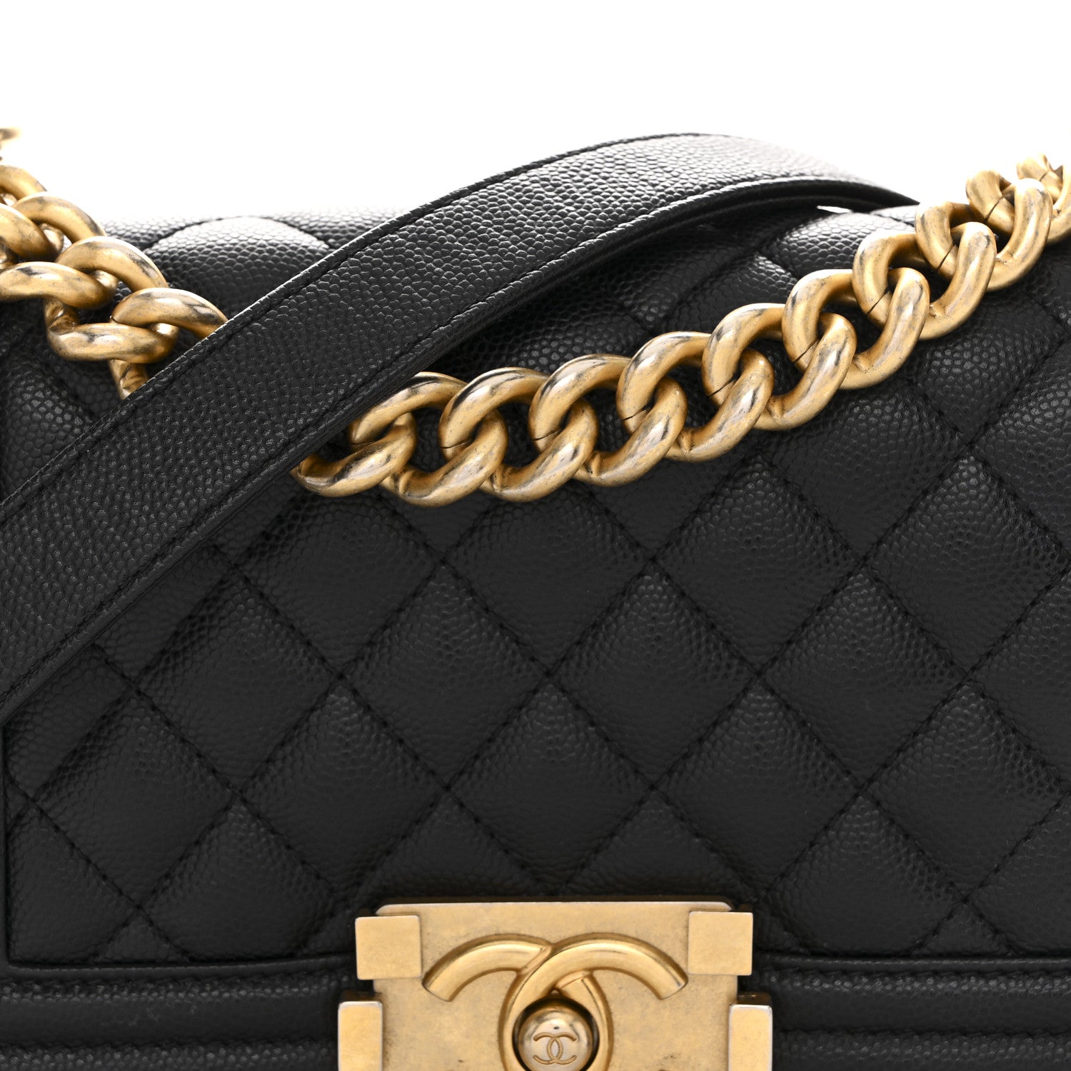 Chanel Caviar Quilted Small Boy Flap Black 8 of 11