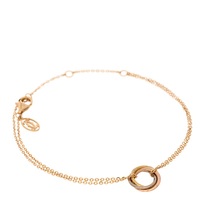 Cartier 18K Pink Yellow White Gold Trinity Bracelet 1 of 4