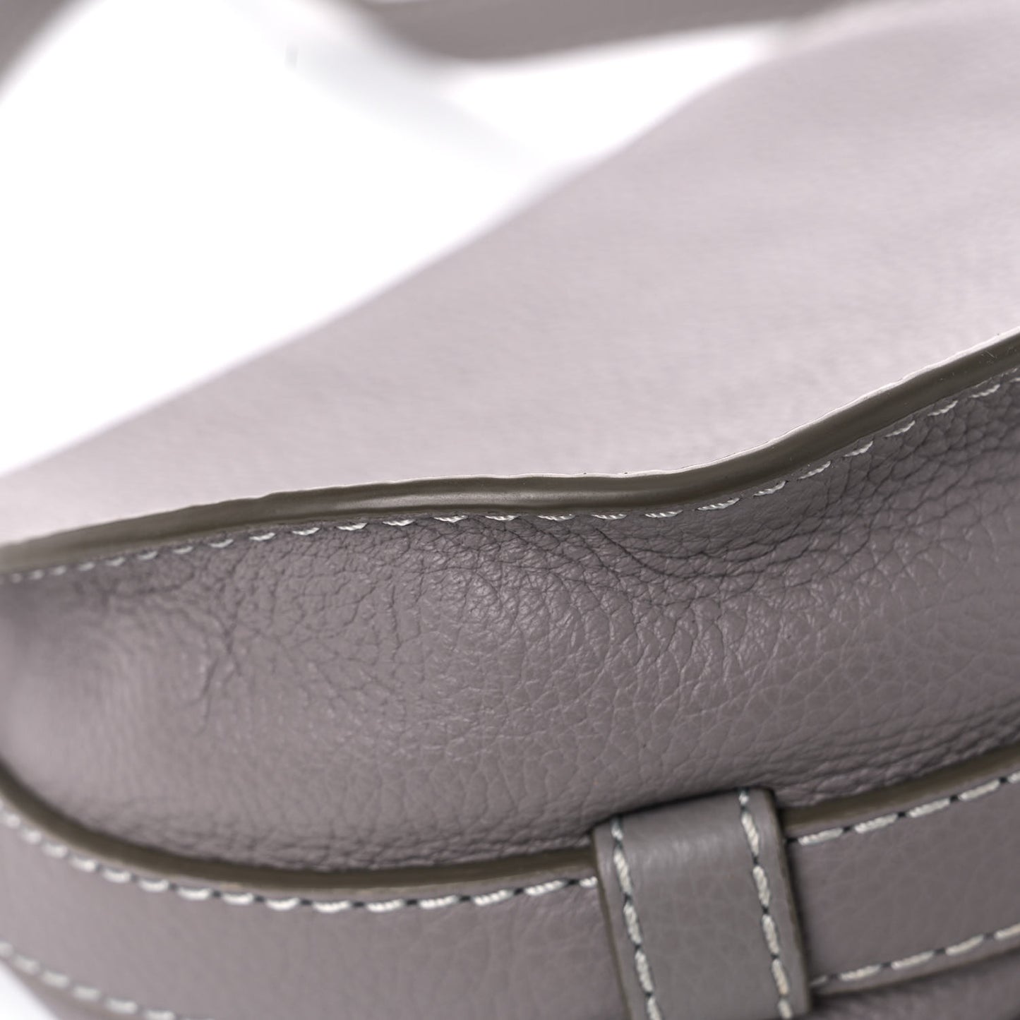 Calfskin Mini Marcie Round Crossbody Bag Cashmere Grey