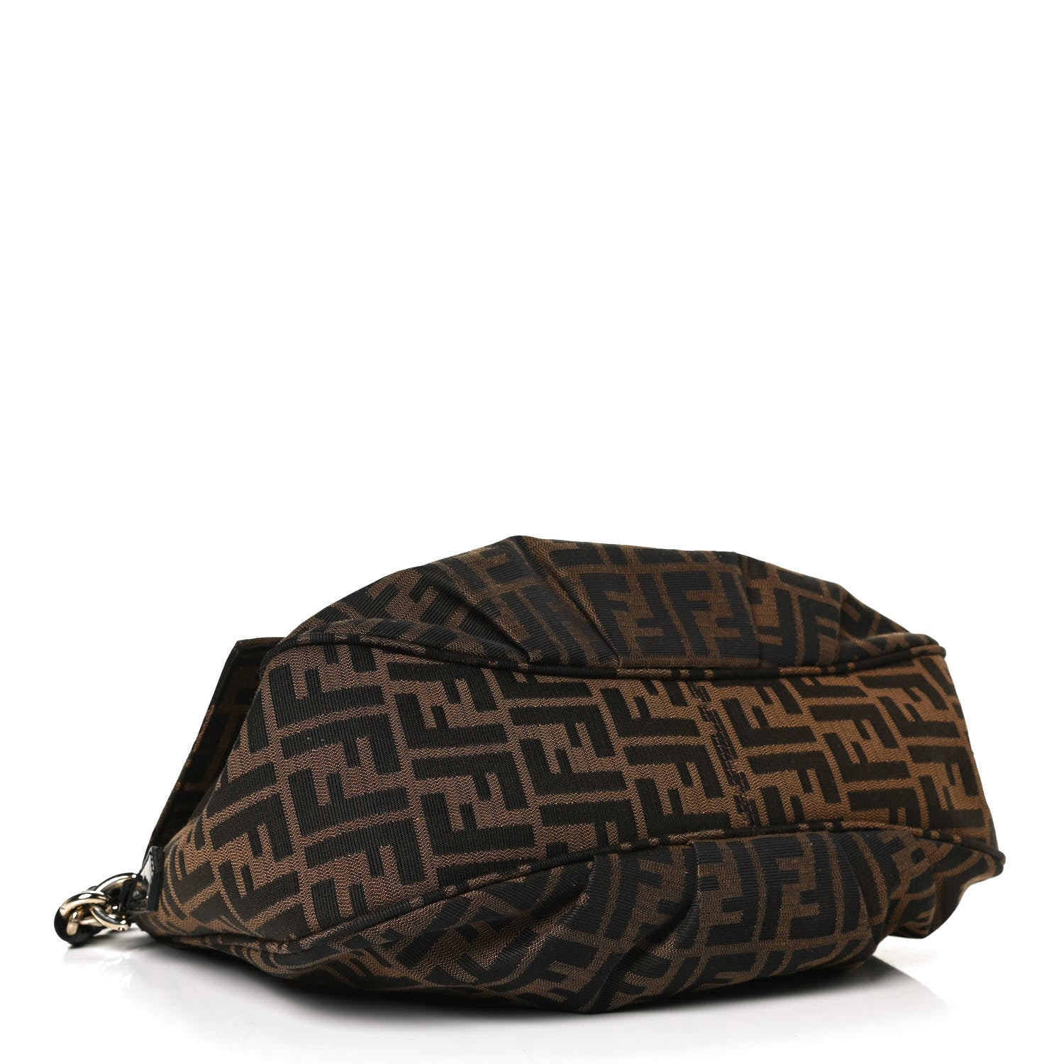 Fendi Zucca Patent Mia Shoulder Flap Tobacco 4 of 13