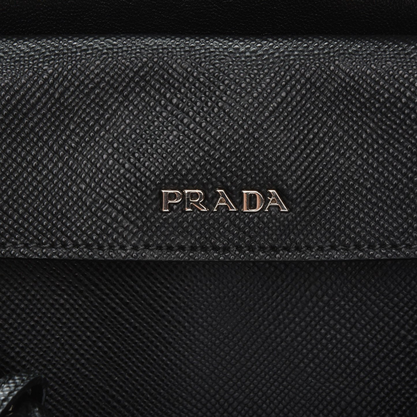 Saffiano Cuir Small Double Handle Tote Black