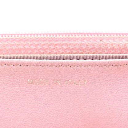 Chanel Lambskin Quilted Diamond CC Wallet On Chain WOC Pink 7 of 12
