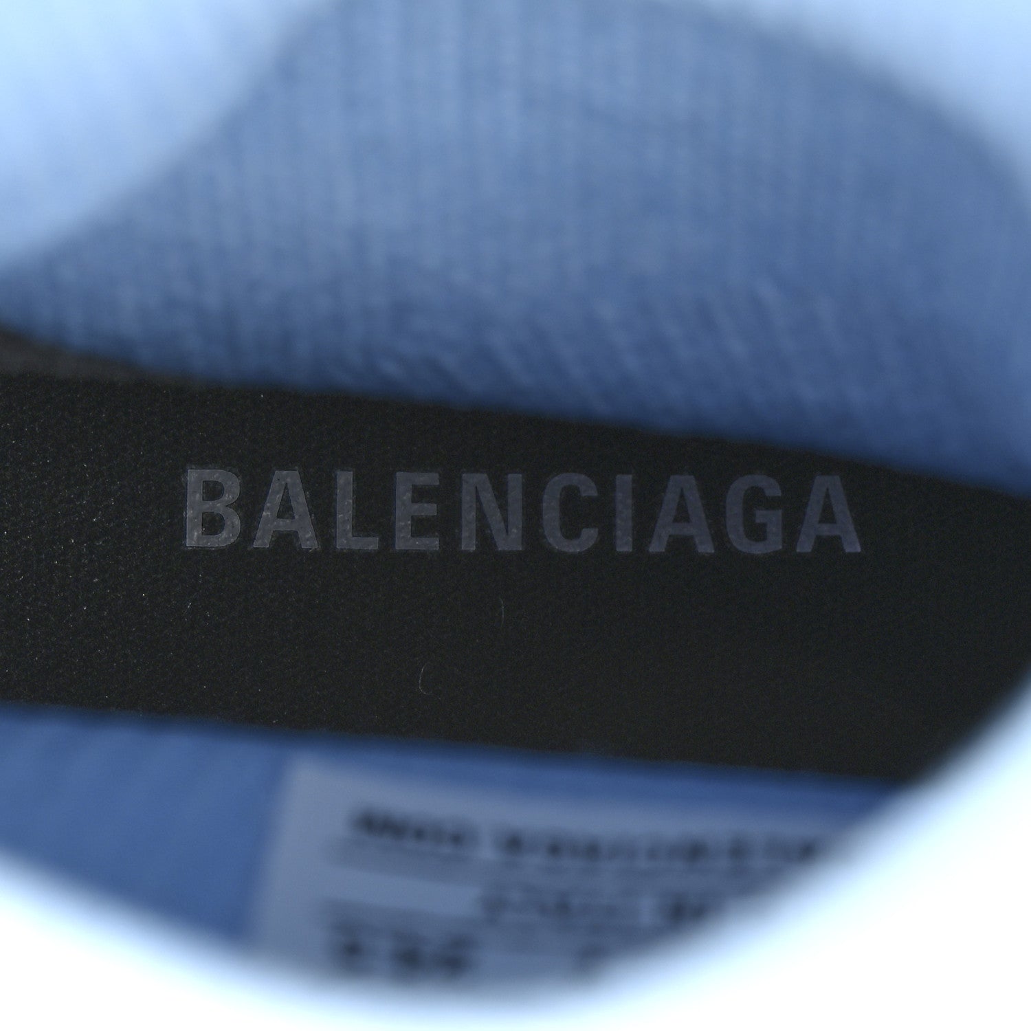 Balenciaga Technical 3D Recycled Knit Bi-Color Womens Speed 2.0 Transparent Sole Sneakers 37 Blue White Transparent Blue 7 of 9