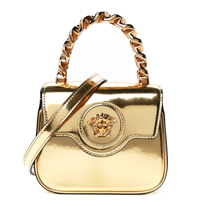 Versace Metallic Calfskin Mini La Medusa Bag Gold 1 of 11