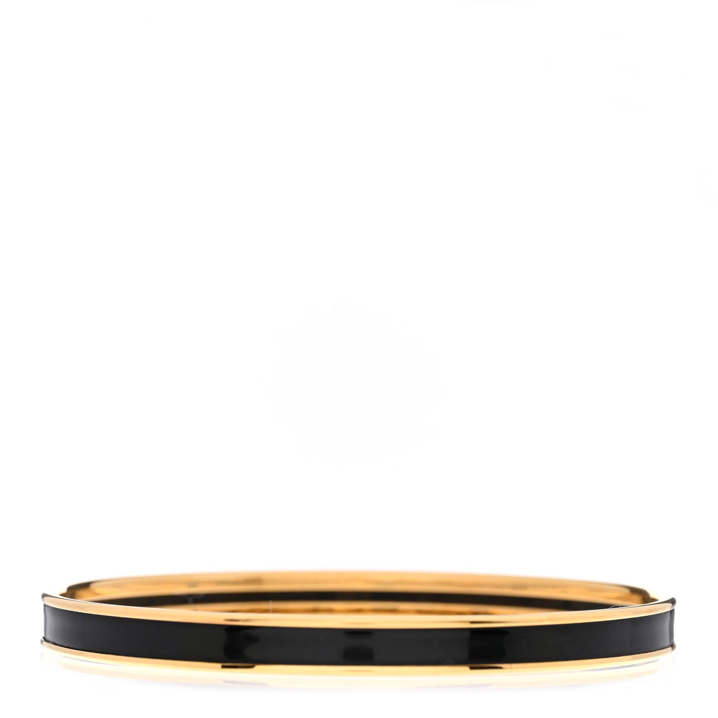 Enamel Uni Bangle Black