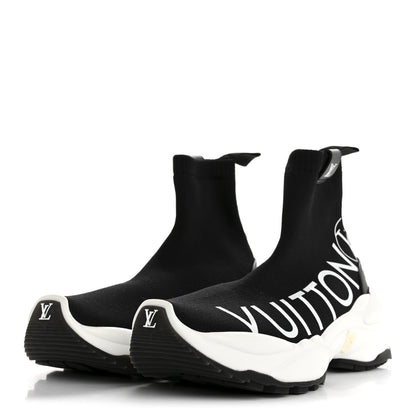 Louis Vuitton Stretch Fabric Run 55 Sneaker Boots 39 Black 4 of 10