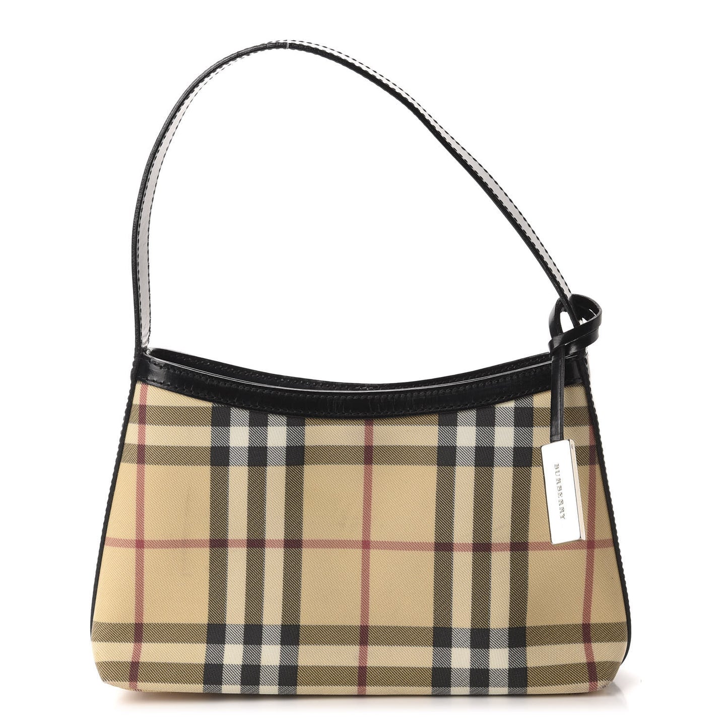 House Check Shoulder Bag Black