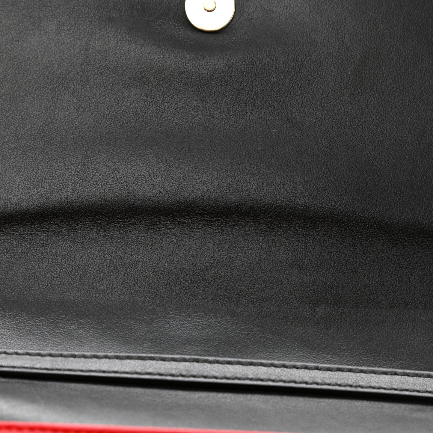 Grained Calfskin Spikes Loubinthesky Paloma Wallet On Chain Black Multimetal