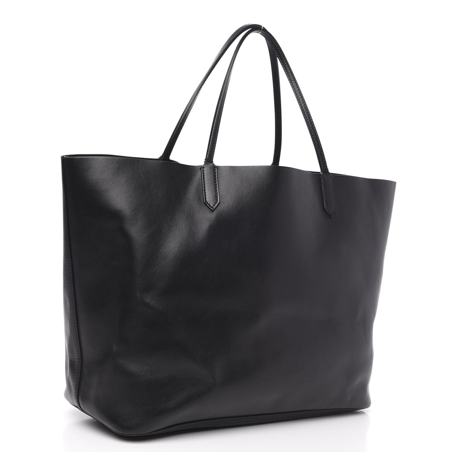 Calfskin Gothic Large Antigona Tote Black