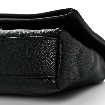 Saint Laurent Grain De Poudre Monogram Toy West Hollywood Fold-Over Bag Black 9 of 9