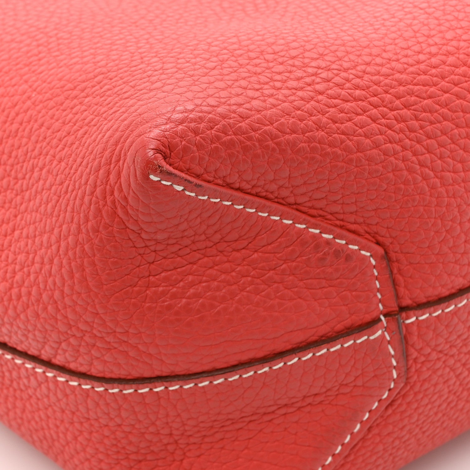 Hermes Taurillon Clemence Double Sens 45 Reversible Tote Rubis Bougainvillea 22 of 25