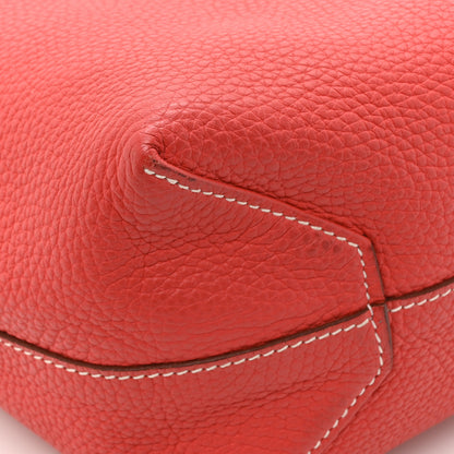 Hermes Taurillon Clemence Double Sens 45 Reversible Tote Rubis Bougainvillea 22 of 25
