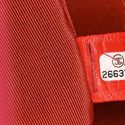 Chanel Aged Calfskin Quilted Large 31 Shopping Bag Coral Red 7 of 10