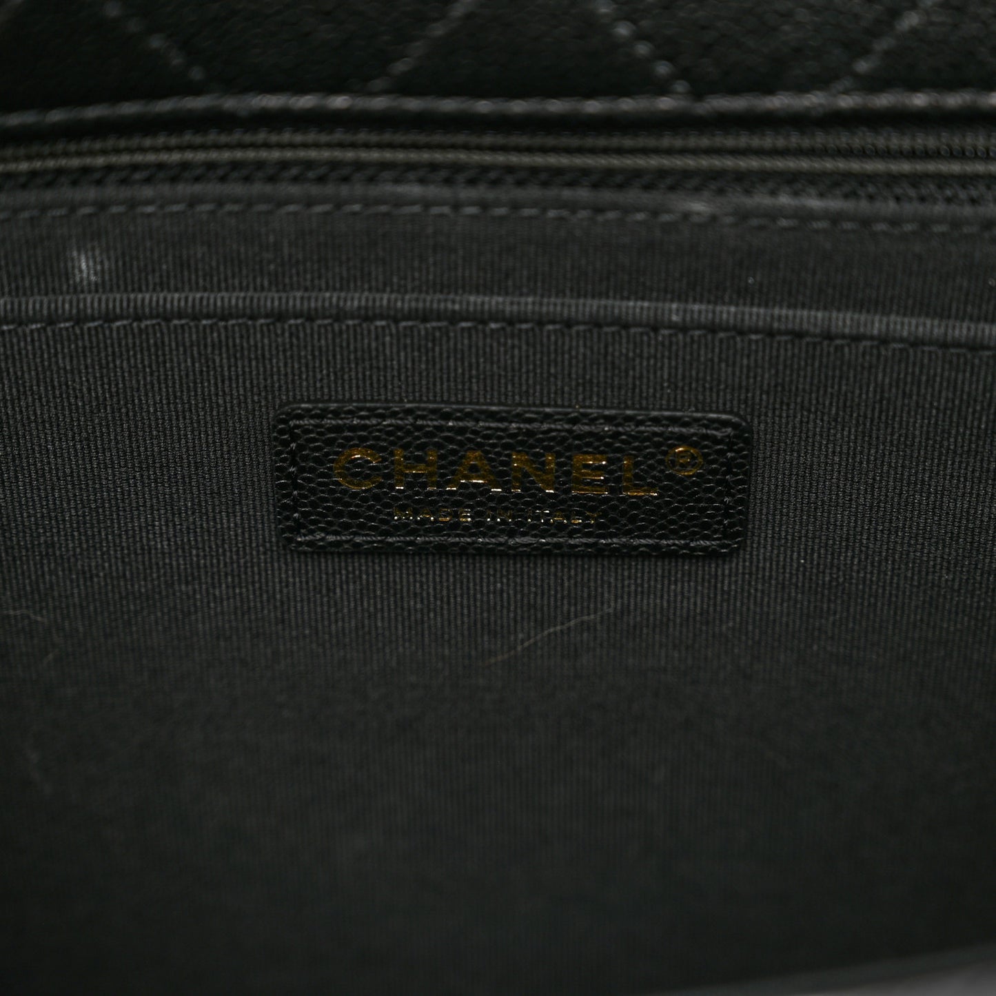 Caviar Quilted XXL Travel Flap Bag Black