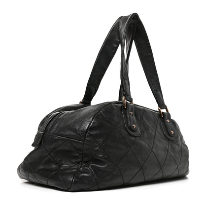 Chanel Lambskin Cloudy Bundle Bowler Black 2 of 9