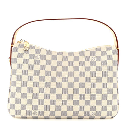 Louis Vuitton Damier Azur Slouchy PM Rose Ballerine 1 of 9