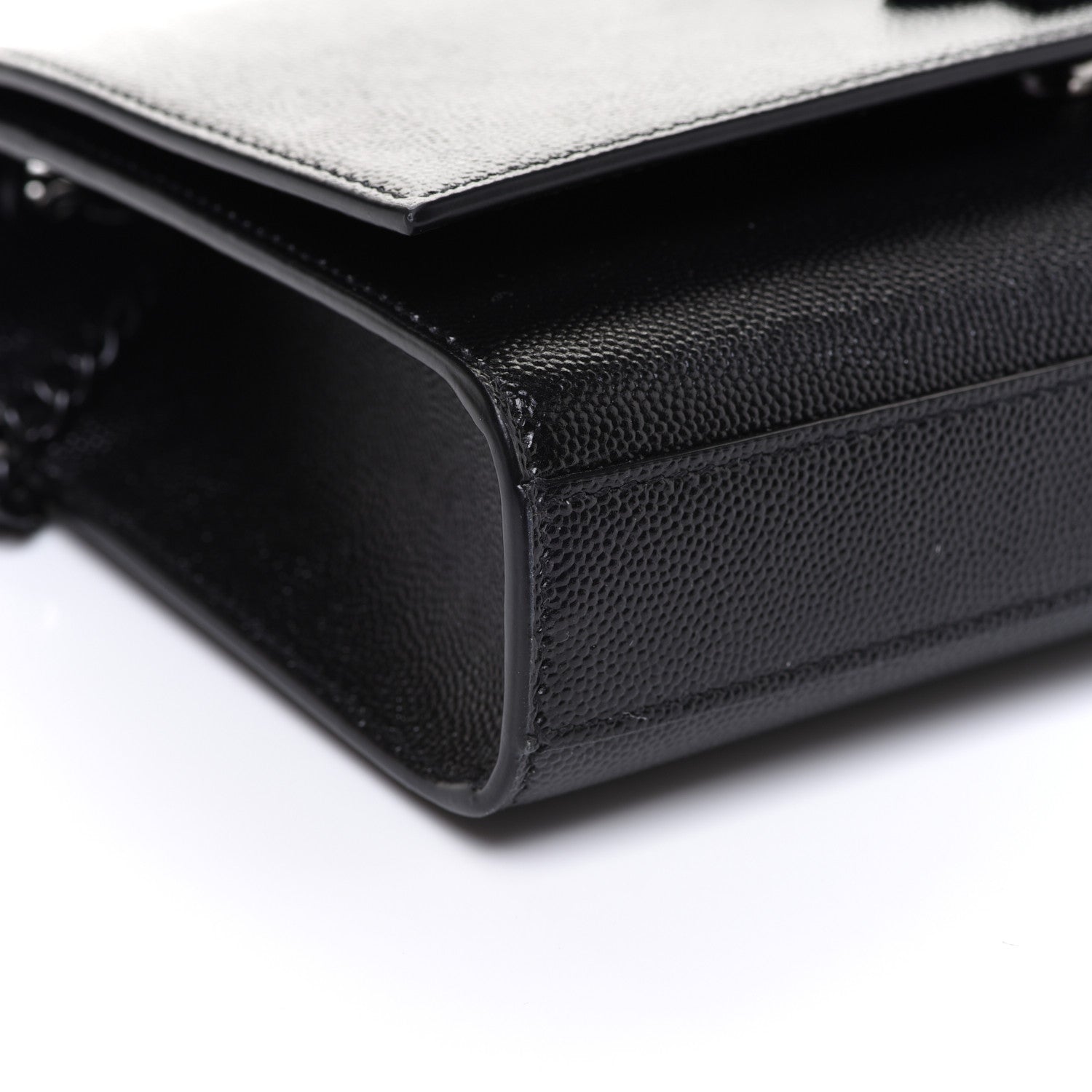 Saint Laurent Grain De Poudre Small Monogram Kate Satchel Black 8 of 9