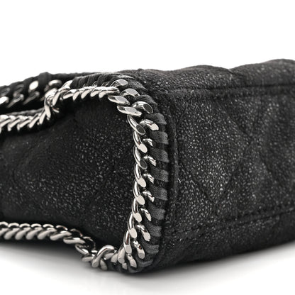 Stella McCartney Shaggy Deer Quilted Mini Falabella Tote Black 8 of 10